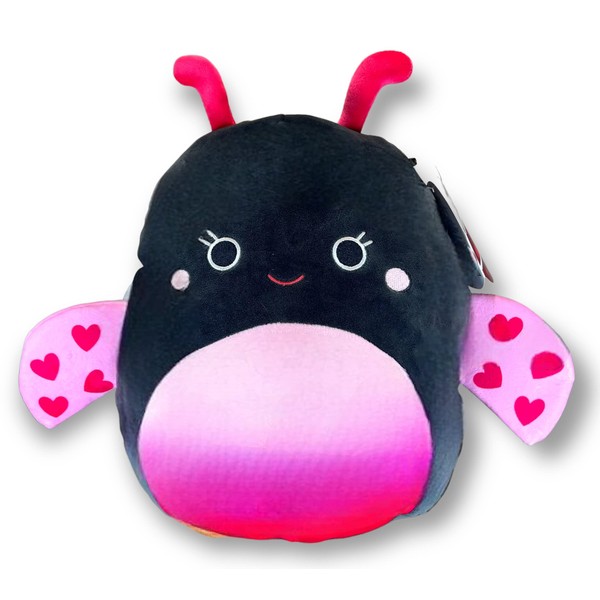 Squishmallows Official Kellytoy Ladee Ladybug Hot Pink, Red and Black 11 Inch Insect Plush - 2023 Valentine's Squad Stuffed Animal Toy Pillow