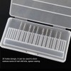 Nail Drill Bit Holder, 30 Holes Storage Box Manicure Drill