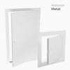 HVAC OV 10 x 20 Inch White Rectangular Metal Plumbing