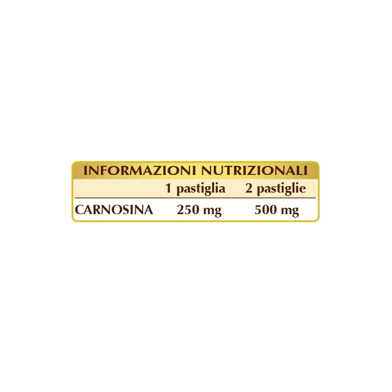 Dr Giorgini CARNOSINA 500 mg pastiglie - 30 g (integratore