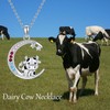 ONEFINITY Cow Necklace for Women 925 Sterling Silver Cow Pendant