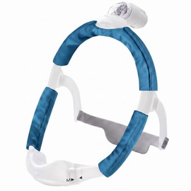 Satin Mask Strap Covers, Mask Cushions, Strap Cover Pads Compatible with DreamWear or AirFit N30i/P30i Headgear Cover Set Hair Protector for Women Face Cushion (Navy Blue)