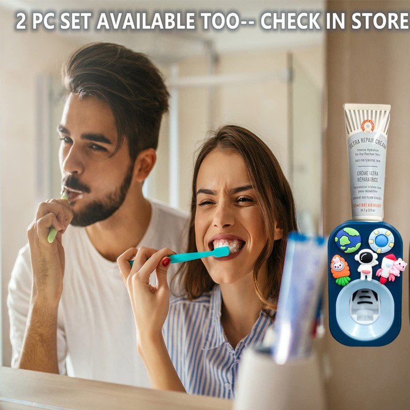 Automatic Kid Toothpaste Dispenser for Shower,Toothpaste Squeezer for Kids &