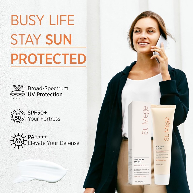 St. Mege Rice Korean Lightweight Sunscreen - Daily 50+ PA++++