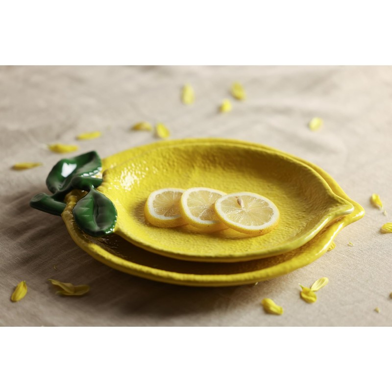 Widdop and Co Hestie - Lemon Plate - Yellow Glazed