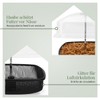 WILDLIFE HOME Mealworm Feeder - Bird Feeder with Rain Cover