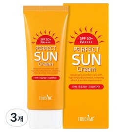 Touch Me Perfect Sun Cream SPF50+ PA+++, 60ml, 3 pieces / 터치미 퍼펙트 선크림 SPF50+ PA+++, 60ml, 3개