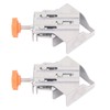 2Pcs Right Angle Clip Stainless Steel Mouth Closed 90 Degree
