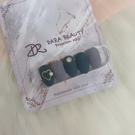 [Handmade Nail Tips] Winter Mink Gel Nails / [수제네일팁] 겨울 밍크젤네일