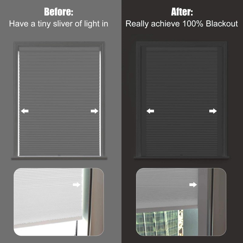 Keego 100% Blackout PVC Light Blockers for Window Shades and