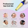 Depvko Super Long 5 in 1 Nail Drill Bits, 3/32''