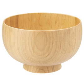 Yamanaka Lacquerware Shirasagi Woodworking Soup Bowl M Approx. 4.3 inches (11 cm), Sakura, Natural, Made in Japan