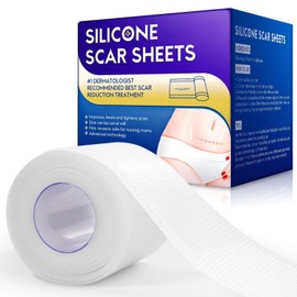 Hojas de silicona para cicatrices, Pegatina de Reparación de Gel para Cicatrices de 3 Metros Hoja de Cicatriz Transparente Transpirable para Reparació