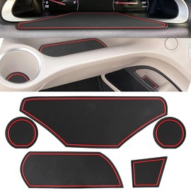 Auovo SIENTA 170 Series (NSP170G/NHP170G) Interior Rubber Mat, Non-slip Mat, Pocket Mat, Console Mat, Drink Holder, Mat Door Pocket Mat, Anti-Slip Mat, Interior Parts, Noise Prevention, Pack of 5