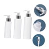 IWOWHERO 3pcs White Lotion Pump Bottles Refillable Travel Containers for