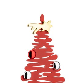 Alessi BM06/30 R Bark for Christmas Weihnachttsschmuck,Stahl, epoxidharzlackiert, Porzellan