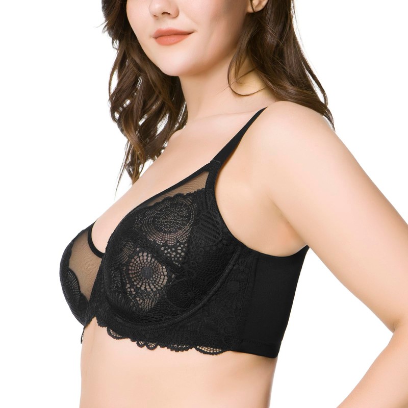 HSIA Minimizer Bra for Women Full Coverage Lace Plus Size