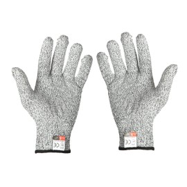 Elftoyer Cut Resistant Gloves Work Gloves Level 5 Working Safety Glove Man Cut Proof Gloves for Kitchen Butcher Outdoor Garden Work Protective Hands