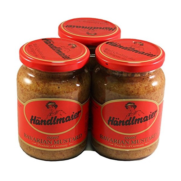 Händlmaier's Sweet Bavarian Mustard 13.4 Oz / 385 Gr - 3 Pack