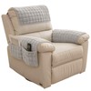 RAINPOP Sofa Armrest Cover with Side Pocket, Nonslip Armchair Cover