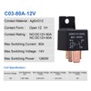 EHDIS 4-Pin Relay 12V 80A Automotive Car Relay On/Off Normally
