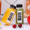 YBCPACK 16 Pack 8oz/250ml Plastic Juice Bottles with Tamper Seal