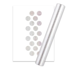 Briartw 4 Rolls Silver Sand Glimmer Hot Foil Roll Bundle for Crafts,Heat Activated Foil for Glimmer Hot Foil System/Heat Foil Pen,6inx9.84ft Heat Transfer Foil Roll,Foil Transfer Sheets