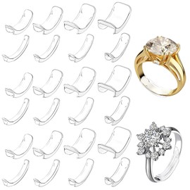 Pack of 8 Invisible Ring Size Adjuster, Ring Size Adjuster, Invisible Ring Reducer, Ring Size Adjuster, Suitable for Men and Women (Transparent), TPU