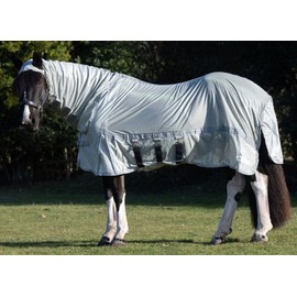 Derby House Pro Combo Neck Fly Sheet with Belly Wrap - Silver