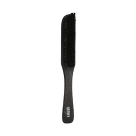 BARBER MARMARA Fade Brush L - Beard Brush - Beard Care Brush - Cleaning Brush for Men - Ideal for Removing Cut Hair - Hairdresser & Barber Needs - Wooden Styling Brush Black