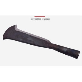 Thick Steel Blade Brush Axe, Heavy Duty Billhook Machete Hatchet with a Well Balanced