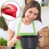 CALIDAKA 4Pcs Pan Handle Sleeve Silicone Hot Handler Holder,Cast Iron