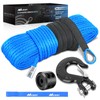 Nilight 1/4 Inch x 50 Feet Winch Rope Synthetic Winch