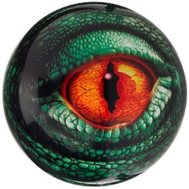 Brunswick Bowling Products Lizard Glow Viz-A-Ball Bowling Ball 14Lbs, Green/Black, 14 lbs
