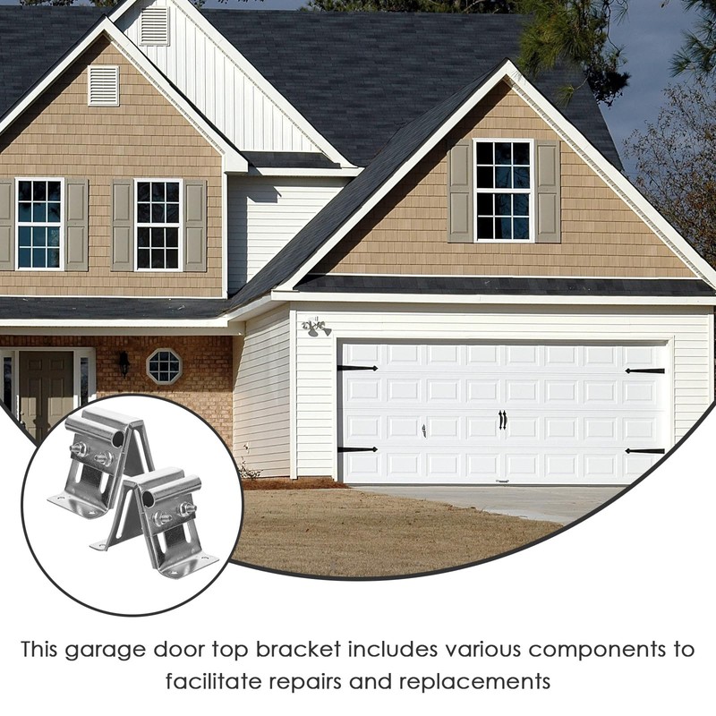 ARTIBETTER 2pcs Garage Door Adjustable Top Bracket, Garage Doors Fixture