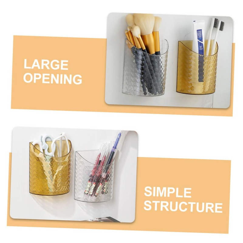 VILLFUL 6pcs Phone Remote Control Holder Wall Mount Organizer Remote