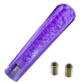 shymie Crystal Shift Knob Universal Bubble 20cm 200mm Octagon Foam Long AT MT Compatible with Adapter M 12 10 8 Purple Purple
