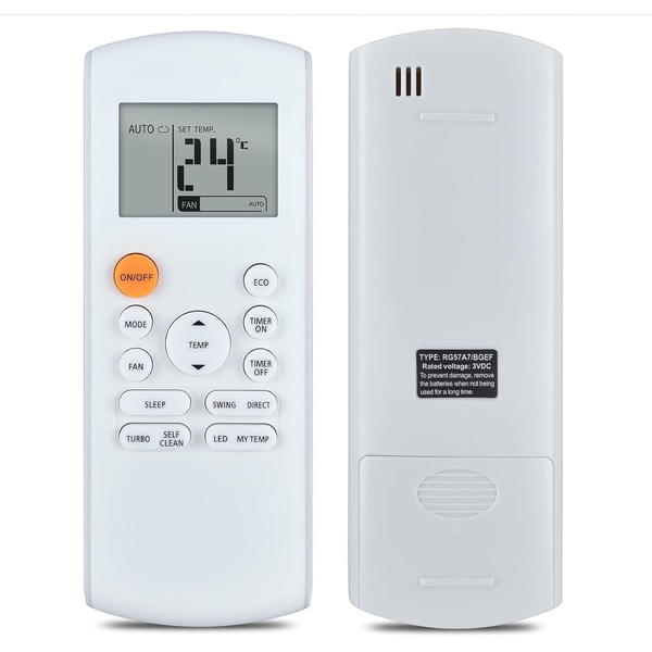 RG57A7/BGEF New Replace AC Remote Control Compatible with Midea MrCool