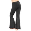STRETCH IS COMFORT Girl's Bell Bottom Leggings Black XX-Large