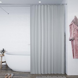 Croydex, Grey Textile Shower Curtain 180 x 180cm