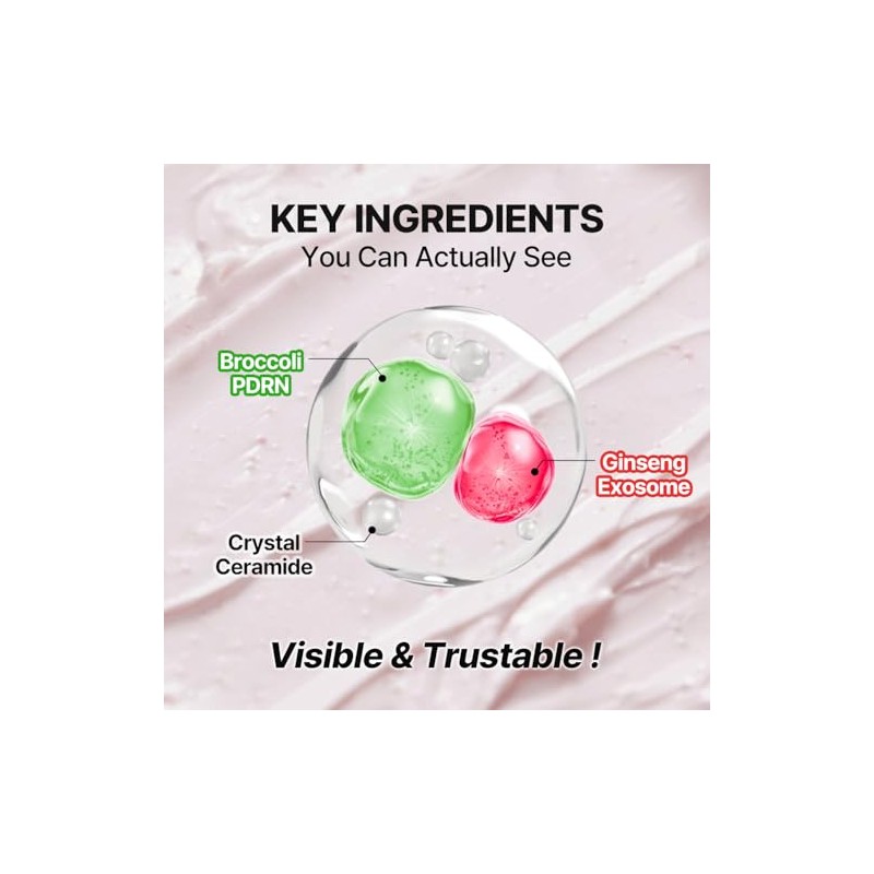 FROM ZERO EX-PDRN Glow Cream with Crystal Ceramide, Face Moisturizer,