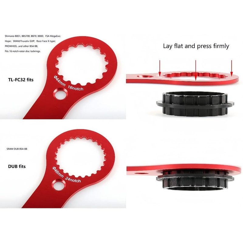 Grillix Mountain Bike Crank Key Center Lock Key Bottom Bracket
