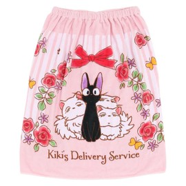 Marushin 1065005200 Wrap Towel, 23.6 inches (60 cm) Length, Ghibli, Kiki's Delivery Service, For Kids, Girls, Boys, Characters, Pool Towel, Swimming, Sea, UV Protection