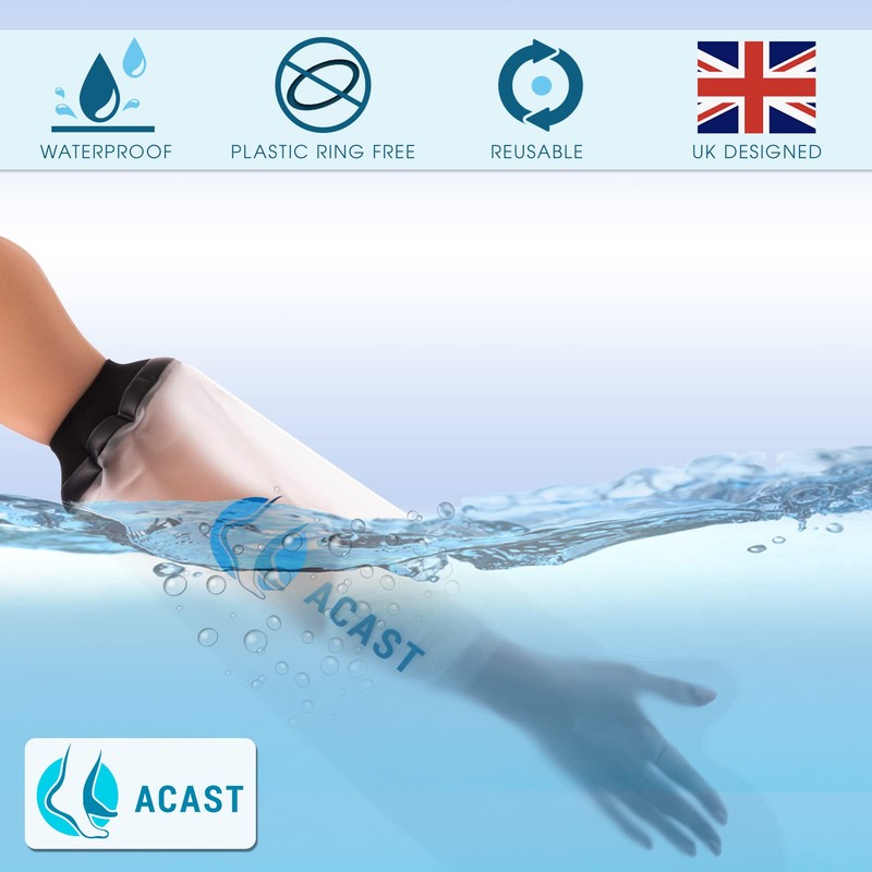 ACAST Waterproof Arm Cast Cover for Plaster Cast Arm, Shower