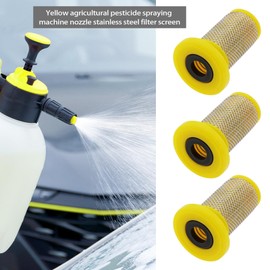 SG Store 10Pcs 100 Mesh Size Yellow Spraying Nozzle Mesh Filters Top Hat Mesh Filters for KnapsackSprayer, PTO Sprayer, Line Marking Machines