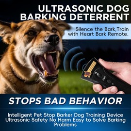 zdzdzg Dog Bark Deterrent Devices, Ultrasonic Anti Barking Device for Dogs, Barks No More Dog Training Device, Stop Dog Bark Control Deterrent Device Indoor Outdoor, Safe for Human & Dogs