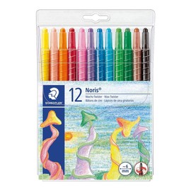 STAEDTLER Wax Twister Noris Club Soft Plastic Case Pack of 12