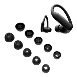 [5 Pairs] Silicone Ear Tips for Powerbeats Pro 2 – XS/S/M/L/XL Replacement Eartips Compatible with Beats Powerbeats Pro 2 Wireless Earbuds (Black)