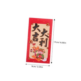 Operitacx 18 Stk roter Umschlag Umschläge für chinesische Neujahrskarten hong bao chinesisches neujahr frühlingsfest Lunar Neujahr rotes Paket für Bargeld chinesische rote umschläge Papier