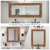 Alened 10M Brown Wood Grain Mirror Frame Border Peel and